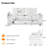 71" Upholstered Sofa Plush Corduroy Square Storage Armrest USB Port-453987922
