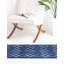 Tapis bleu marine / argent Glam-56547679