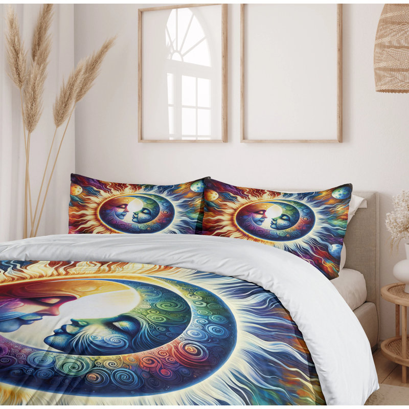 Trippy Duvet Cover, California King Duvet Cover + 2 Standard Shams