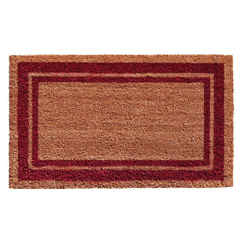 Tapis d'entrée antidérapant Mariah, 1 pi 6 po x 2 pi 6 po, Bourgogne