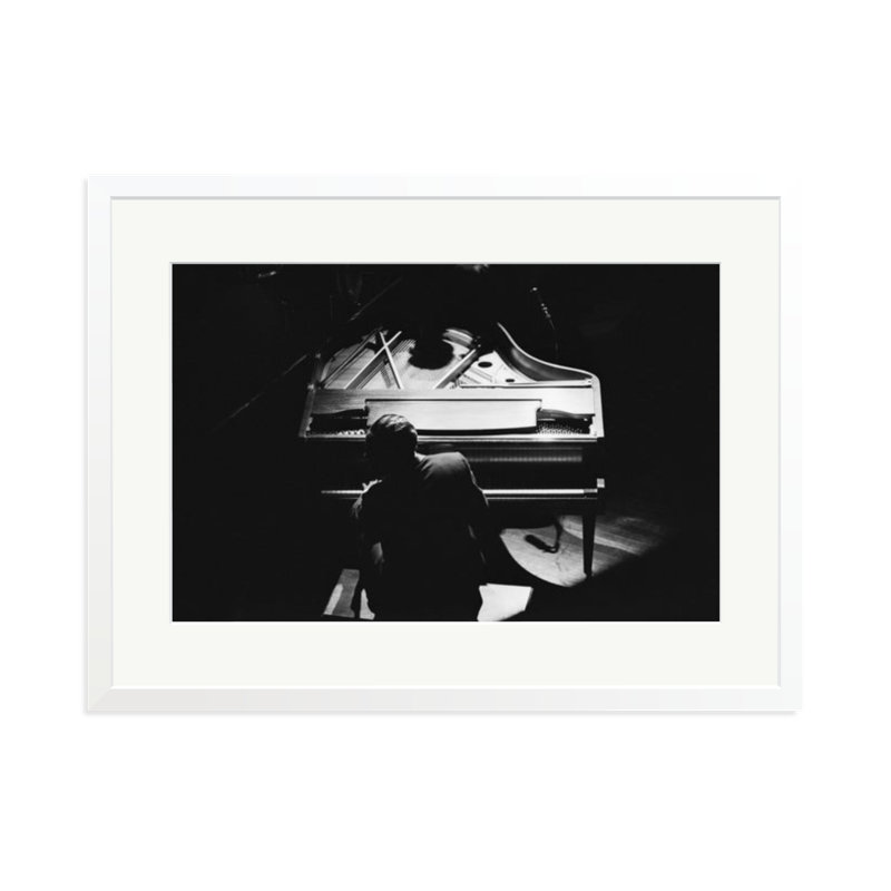 Duke Ellington in Chicago, 23" H x 31" W, White