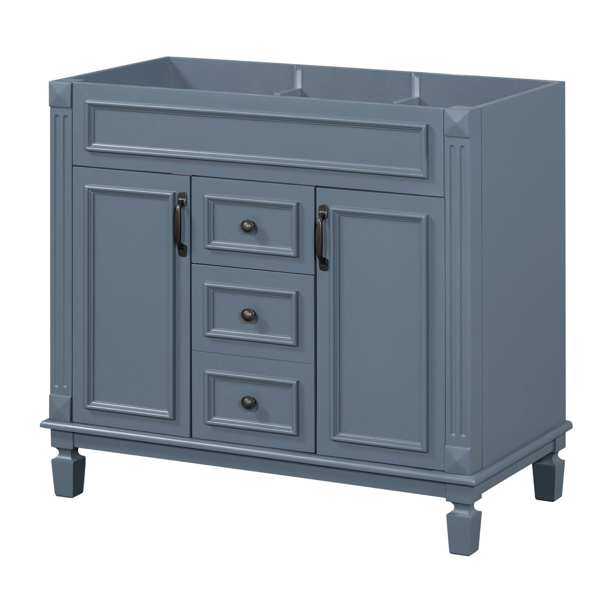 Charlton Home® 36'' Bathroom Vanity Without Top Sink, Royal Blue