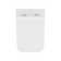 Concorde Back-To-Wall Toilet Bundle 0.8/1.6 GPF Dual Flush In Glossy White With Flush Plate