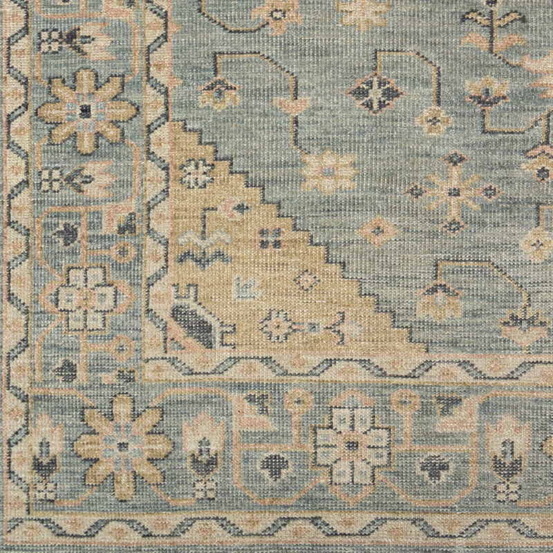 Elsea Wool Oriental Indoor Rug, Rectangle 2' x 3'