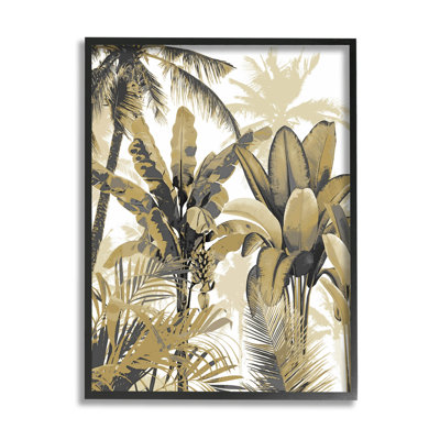 Art tropical, estampe numérique de palmiers superposés par Kristen Drew