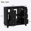 Meuble-lavabo noir 36 po (lavabo non inclus)