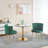 Modern dining chair set of 2 with iron tube legs-756516419