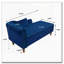 Chaise longue en velours avec rangement, coussin et garniture cloutée-1090968673