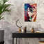 Œil sur cible abstraite, art mural coloré vibrant-129148318