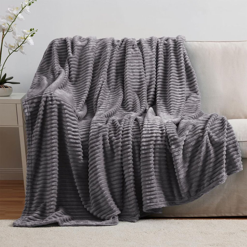 Jeté moelleux et moelleux Nestl, Grand, Mauve poussiéreux