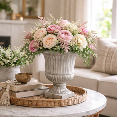 Urne de jardin piédestal rétro
