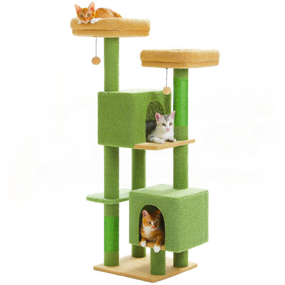 Arbre à chat Flower 52,4 "pour chats d'intérieur