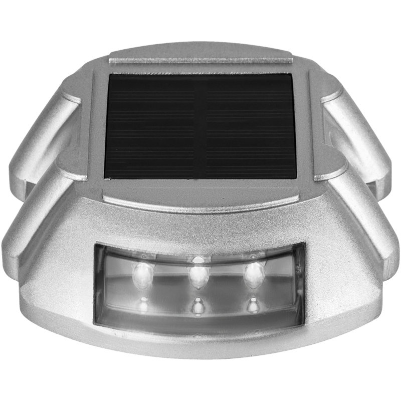 Low Voltage Solar Powered Integrated LED Pathway Light Pack, White