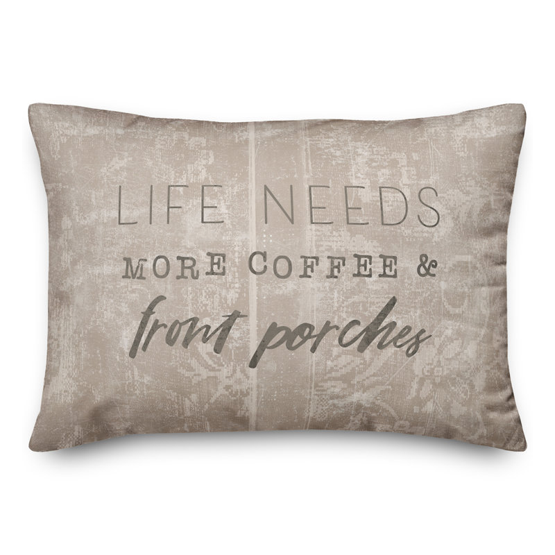 Outdoor Reversible Throw Pillow