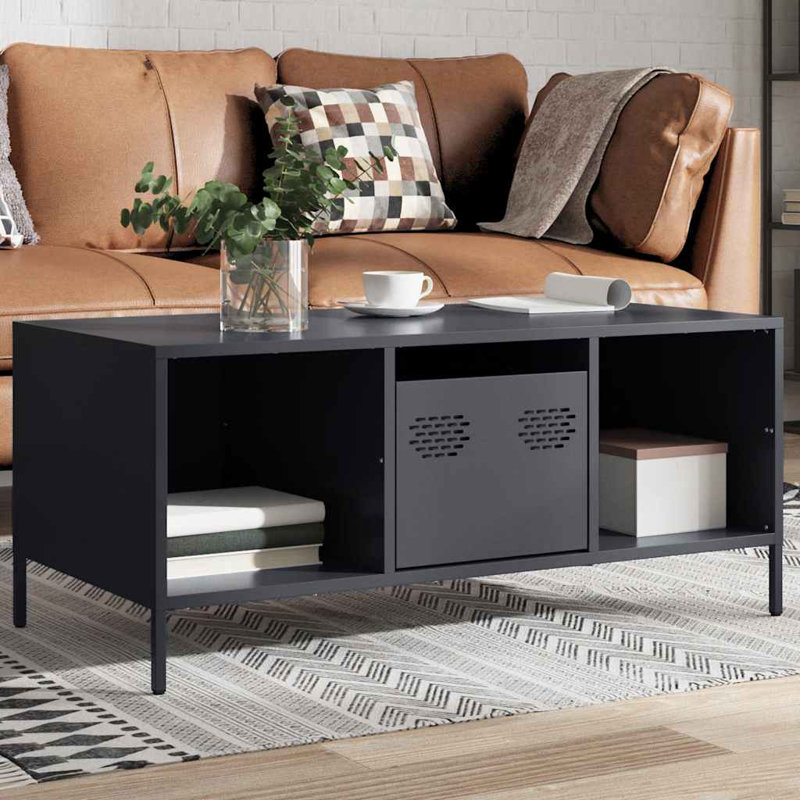 Alizai Coffee Table with Storage, Anthracite