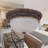 13 In.  Decorative UL Listed Bronze Flush Mount