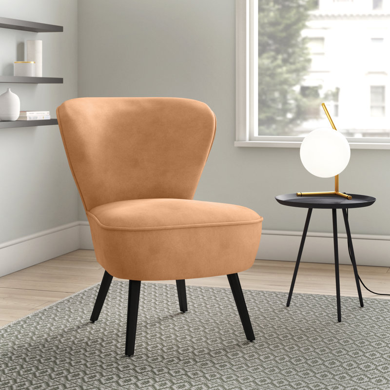 Annabel Upholstered Slipper Chair, Natural