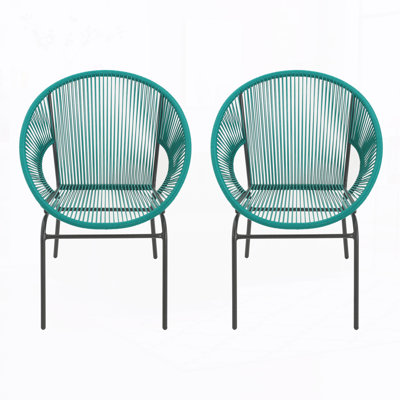 Chaise d'appoint d'extérieur (ensemble de 2)
