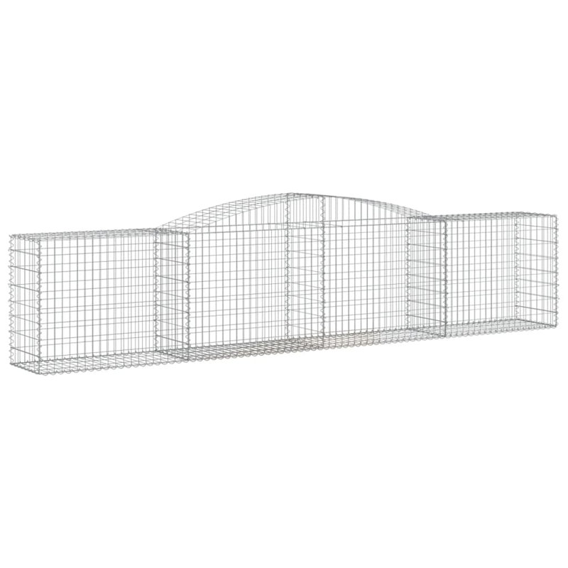 Clôture en métal argenté H 31,5 po x l 157,5 po