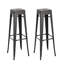 Tabouret de bar et de comptoir en métal de style champêtre rustique Kendraya-24030454-48735757-48735759