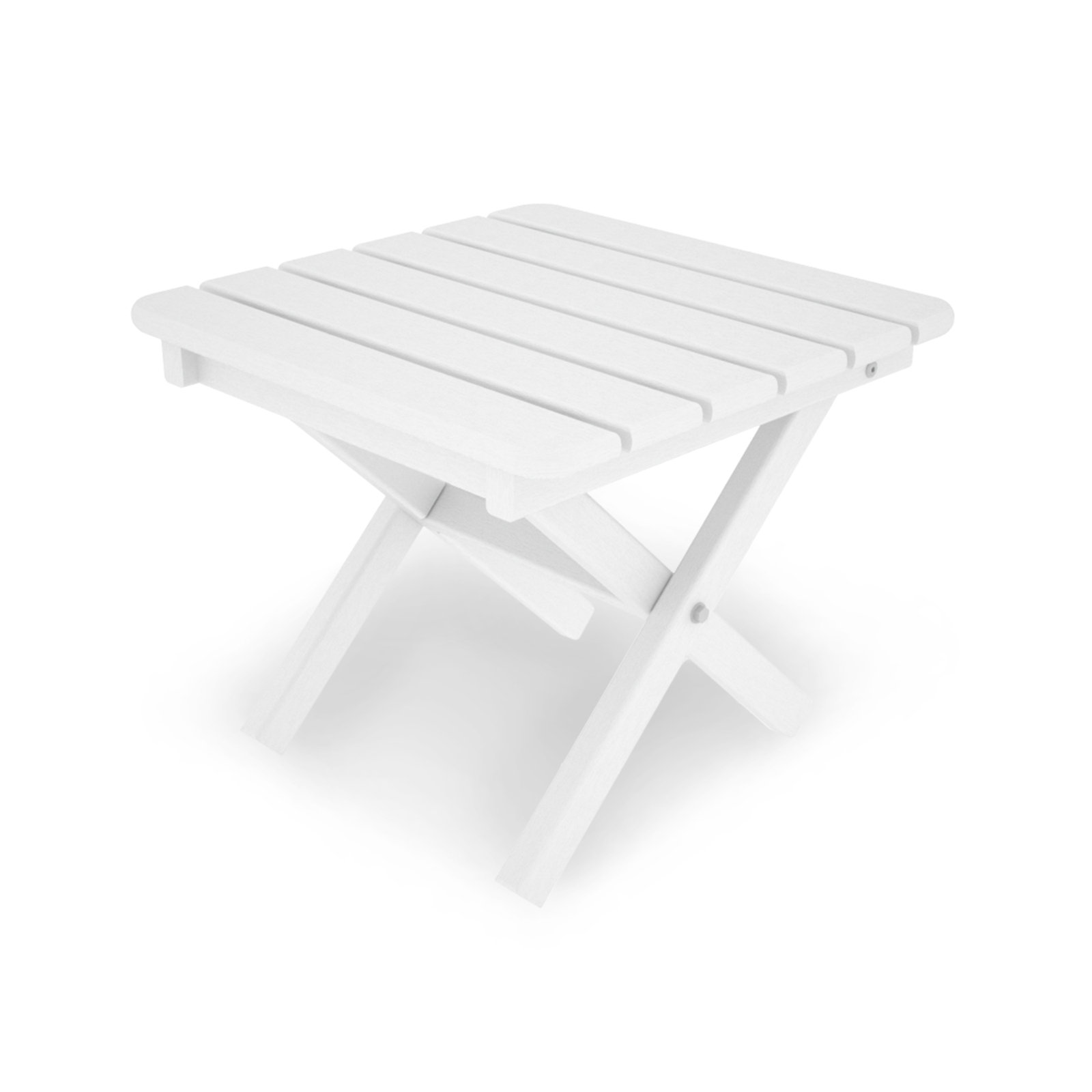 POLYWOOD® Tables 18" Patio Side Table, White