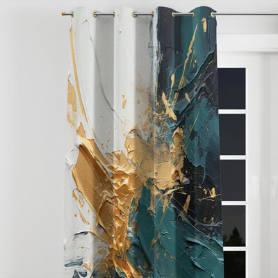 Avnoor - Peinture abstraite avec œillets - 1 panneau