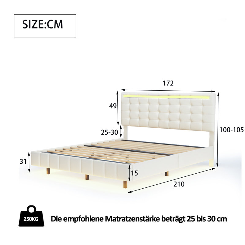 Chelese Upholstered Bed