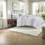 Ensemble de literie, lit double en jacquard de coton