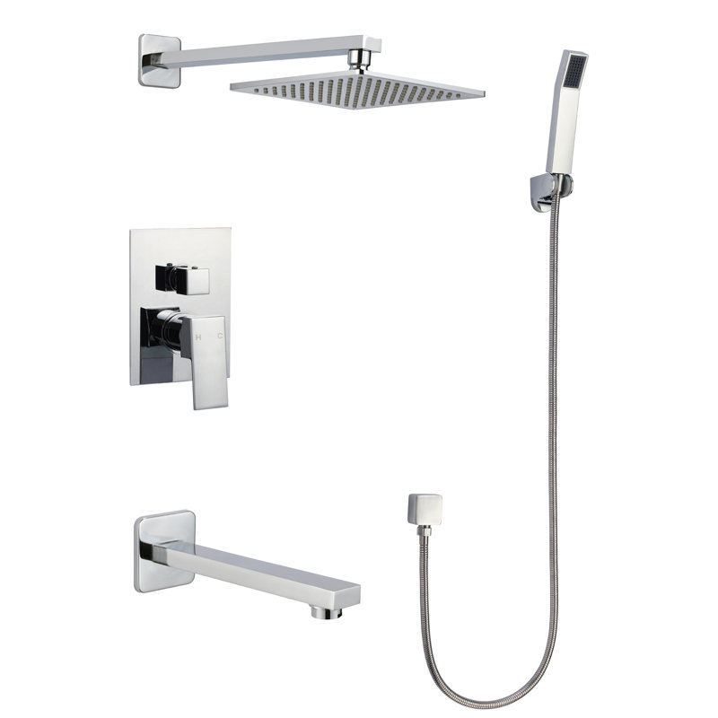 All-In-One Kit with Rough in-Valve, Chrome