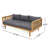 Claremont 3 Seater Daybed (Dark Gray)-2080512587-2081363470