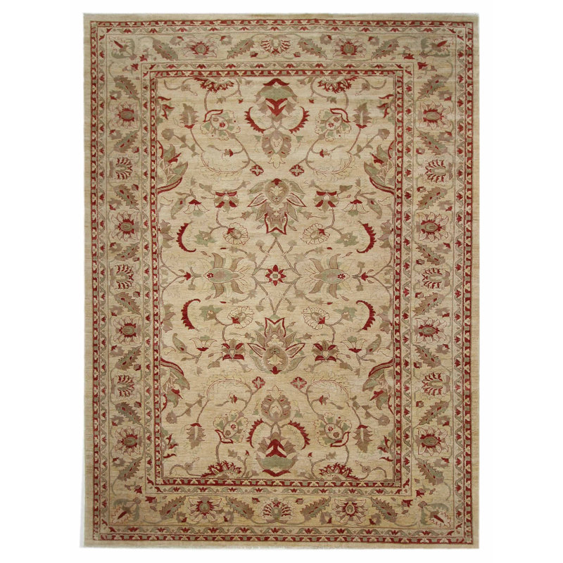 Ziegler Hand Knotted Ivory /Ivory 12x17 Oversize Rug