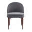 Chaise rembourrée en tissu et fer