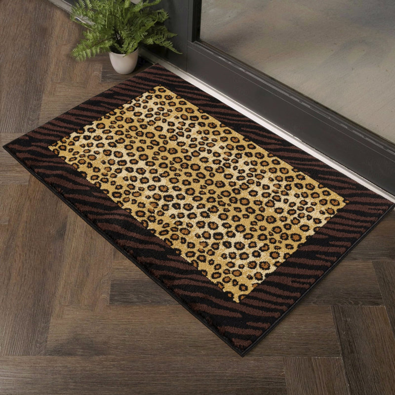 2' X 3' Animal Print Pattern Area Rug, Rectangle 2' x 3'