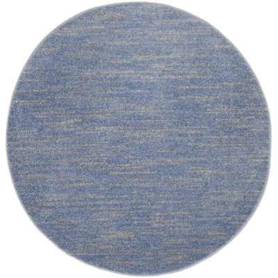 Nourison Essentials Blue/Gray Indoor/Outdoor Area Rug