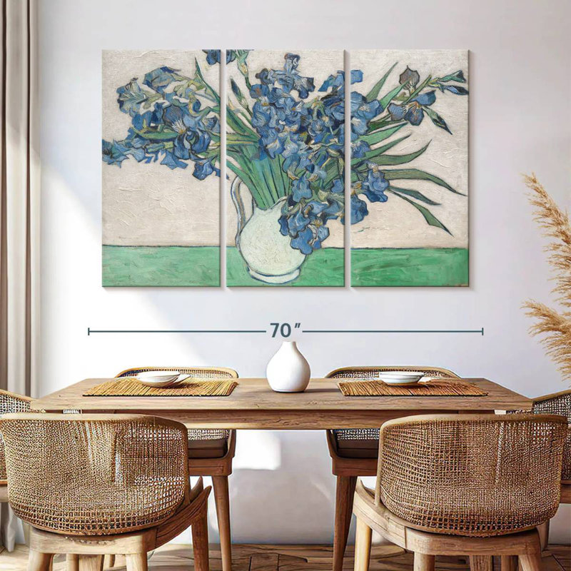 Harnek Irises II, 42" H x 65" W