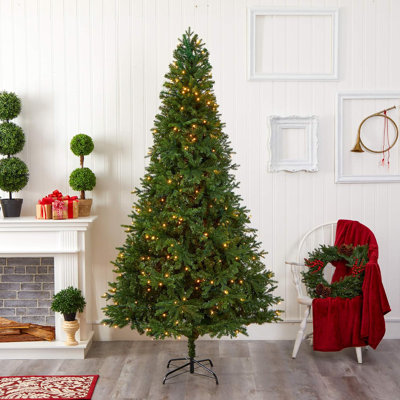  Vermont Fir Artificial Christmas Tree Clear LED Lights Traditional 8ft