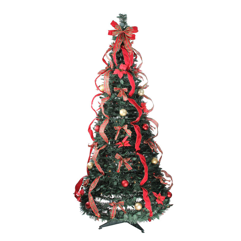 Arbre de Noël artificiel 6 pi multicolore pré-éclairé 6 pi