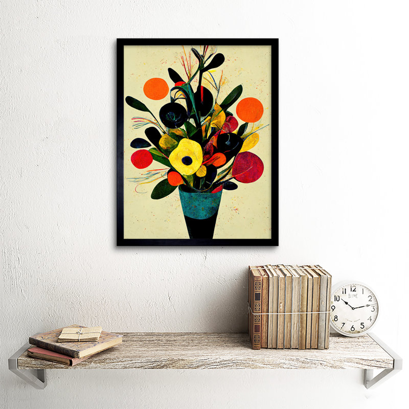 Bright Autumn Abstract Bouquet Painting - Single Picture Frame Print