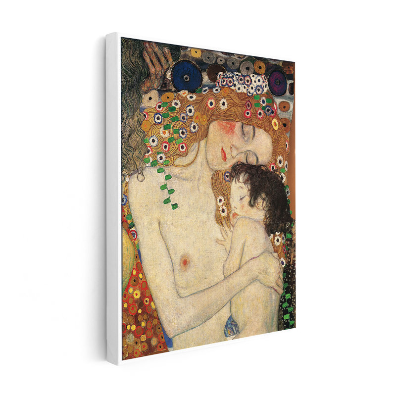 Gustav Klimt - Mère et enfant, H 24 po x l 32 po, Canevas, Sans cadre