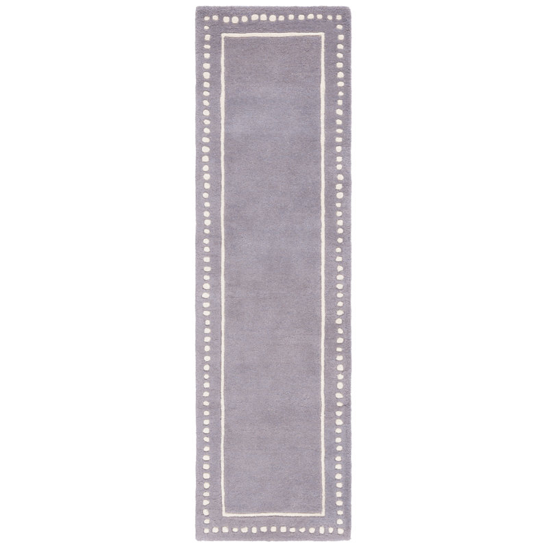 Tapis en laine touffeté à la main Cruz, Tapis de couloir 2 pi 3 po x 13 pi