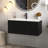 36“ Wall Mounted Floating Bathroom Vanity With White Ceramic Sink