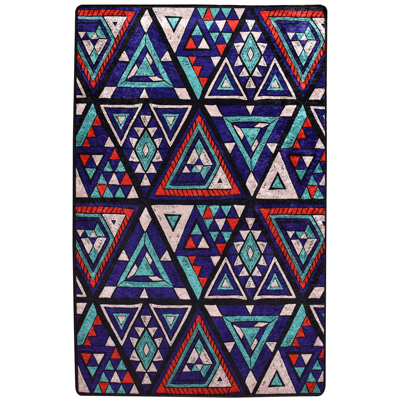 Durable Hall Carpet (2.6 x 6.6 ft) | 100% Polyester, Pile Height: 0.2 in, Total Thickness: 0.4 in | Antibacterial, Non-Slip Underside, Machine Washable | Ideal for Home Entryways, Elegant and Functional Design
