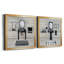 Neat and Tidy Bath - Ensemble de 2 peintures sur toile encadrées-881971970-881971981