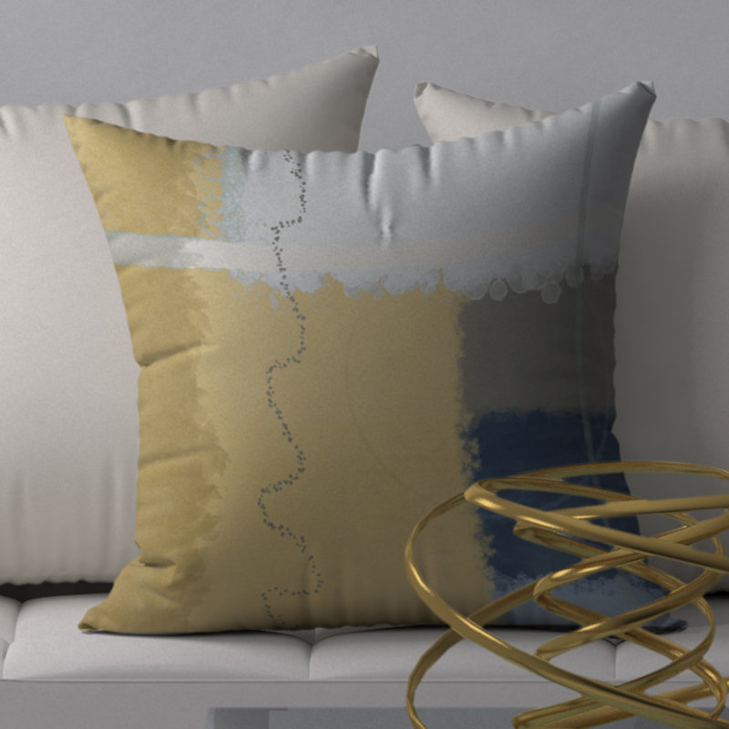 Housse de coussin décorative carrée garantie et insert, 18" x 18"