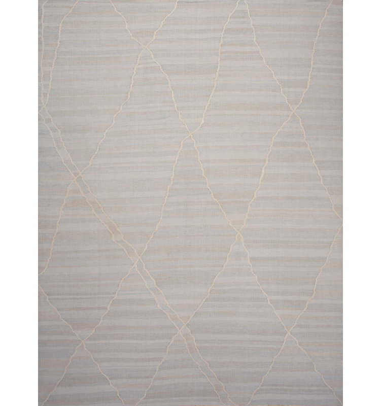 Geometric Area Rug in Beige