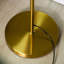 Lampe sur pied moderne à 3 lumières pour le salon, lampe sur pied pour chambre à coucher avec abat-jour sphérique, base en acier (ampoule non incluse), or