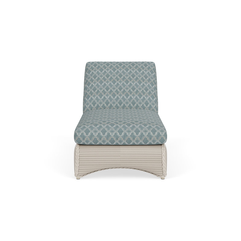 Loom Outdoor Chaise Lounge, Luna Mist, Linen