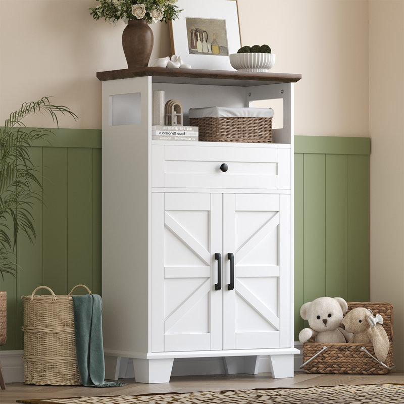 Armoire de rangement de salle de bain H 39,4 po avec tiroir et tablette réglable