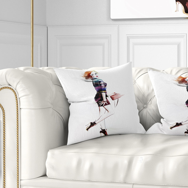 Coussin Abstract, 16 po x 1 po, Coussin décoratif