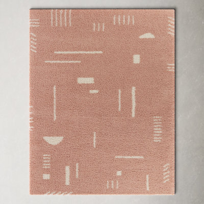 Morin Geometric Shag Area Rug